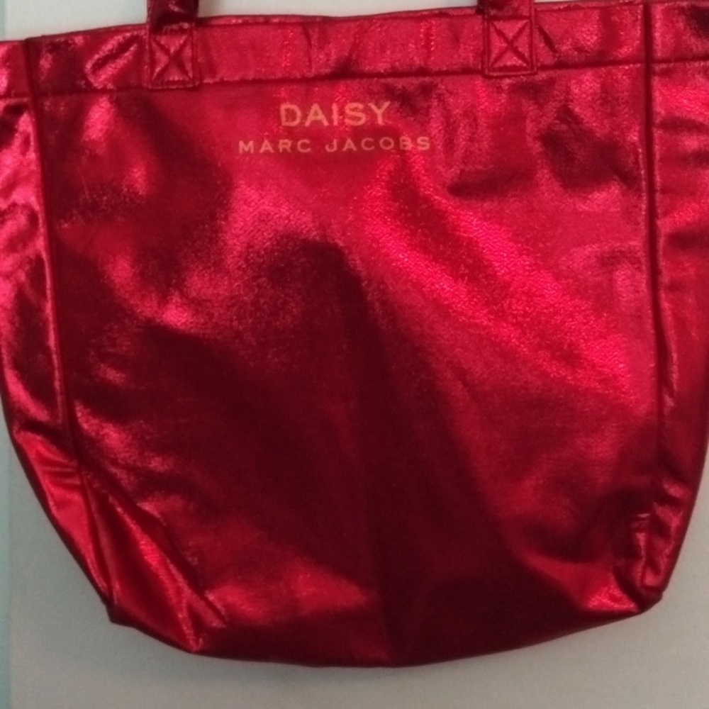Marc Jacobs Daisy Metallic Red Tote